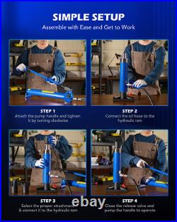 OMT 20 Ton Porta Power Hydraulic Jack Body Frame Repair Kit Heavy Duty Lift Ram