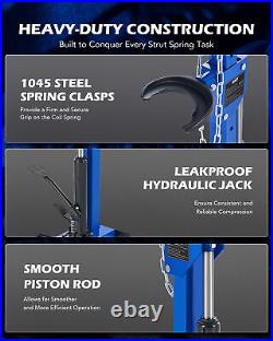 OMT Hydraulic Strut Spring Compressor 1 T Rated Compression Force Heavy Duty