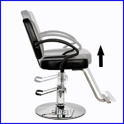 OmySalon Hydraulic Styling Chair Heavy Duty for Hair Salon Barber Stylist Chair