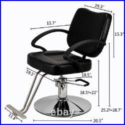 OmySalon Hydraulic Styling Chair Heavy Duty for Hair Salon Barber Stylist Chair