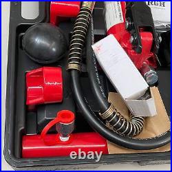 PITTSBURGH Portable 4 Ton Heavy Duty Hydraulic Body Repair Kit with Case Red 58204
