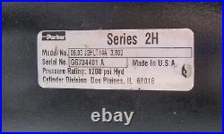 Parker Heavy-Duty Hydraulic Cylinder Ser 2H Mod# 06.00J2HLT14A 3.000 1200psiUsed
