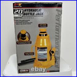 Performance Tool W1633 20 Ton (40,000 lbs.) Heavy Duty Hydraulic Bottle Jack