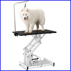 Pet Dog Grooming Table Heavy Duty Hydraulic Z-lift Large Puppy Cat Salon Beauty