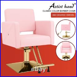 Pink Gold Heavy Duty Hydraulic Barber Chair Hair Styling Salon Pink Gold Heavy Duty Hydraulic Barber Chair Hair Styling Salon
