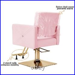 Pink Gold Heavy Duty Hydraulic Barber Chair Hair Styling Salon Pink Gold Heavy Duty Hydraulic Barber Chair Hair Styling Salon