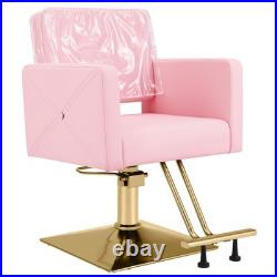 Pink Gold Heavy Duty Hydraulic Barber Chair Hair Styling Salon Pink Gold Heavy Duty Hydraulic Barber Chair Hair Styling Salon