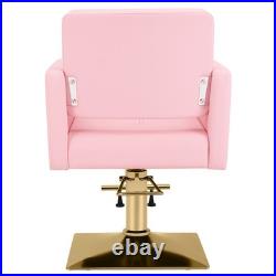 Pink Gold Heavy Duty Hydraulic Barber Chair Hair Styling Salon Pink Gold Heavy Duty Hydraulic Barber Chair Hair Styling Salon
