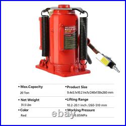 Pneumatic Air Hydraulic Bottle Jack with Manual Hand Pump Heavy Duty Repair Lift