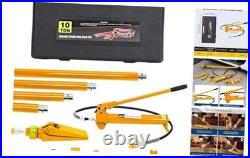 Porta Power Kit Heavy Duty Hydraulic Ram with Secure Transport 10 Ton Yellow