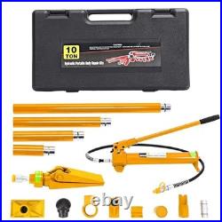 Porta Power Kit Heavy Duty Hydraulic Ram with Secure Transport 10 Ton Yellow
