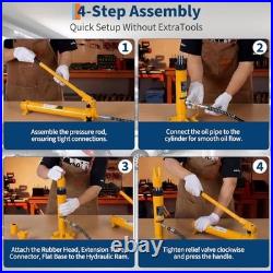 Porta Power Kit Heavy Duty Hydraulic Ram with Secure Transport 10 Ton Yellow