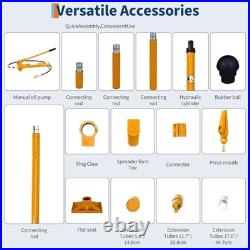 Porta Power Kit Heavy Duty Hydraulic Ram with Secure Transport 10 Ton Yellow