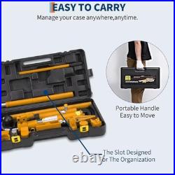 Porta Power Kit Heavy Duty Hydraulic Ram with Secure Transport 10 Ton Yellow
