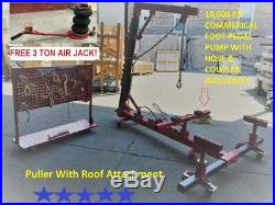 Portable Auto Body Frame Puller Straightener roof free clamps 3 TON AIR GO JACK