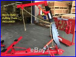 Portable Auto Body Frame Puller Straightener roof free clamps 3 TON AIR GO JACK