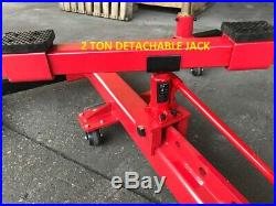 Portable Auto Body Frame Puller Straightener roof free clamps 3 TON AIR GO JACK