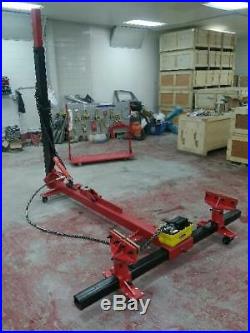 Portable Auto Body Puller Frame Straightener + clamps + Foot Pump