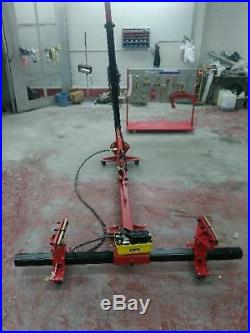 Portable Auto Body Puller Frame Straightener + clamps + Foot Pump