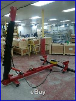 Portable Auto Body Puller Frame Straightener + clamps + Foot Pump