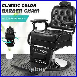 Pro All Purpose Vintage Hydraulic Barber Chair Heavy Duty Reclining Salon Beauty