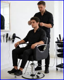Pro Black 360° Heavy Duty Hydraulic Barber Chair Salon Spa Beauty Hair Styling