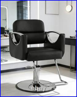 Pro Black 360° Heavy Duty Hydraulic Barber Chair Salon Spa Beauty Hair Styling
