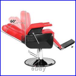 Pro Hydraulic Recline Barber Chair Heavy Duty Shampoo Spa Beauty Salon Equipment