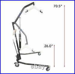 Probasics 0087 Heavy Duty Hydraulic Patient Lift with Sling 450lb Capacity