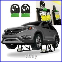 QuickJack Portable Car Lift with Pair of Wall Hangers 110V 7,000lb Cap BL7000SLX