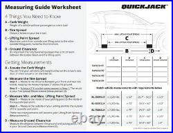 QuickJack Portable Car Lift with Pair of Wall Hangers 110V 7,000lb Cap BL7000SLX