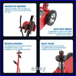 Quick-Lift Air/Hydraulic Service Floor Jack Durable Heavy-Duty Operation 22 Ton