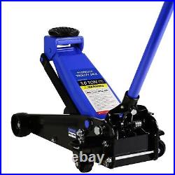 Quick Lift Heavy-Duty Dual Pump Ultra Low Profile Hydraulic Floor Jack