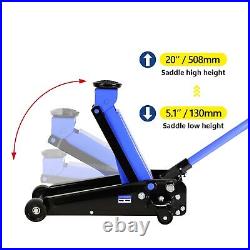Quick Lift Heavy-Duty Dual Pump Ultra Low Profile Hydraulic Floor Jack