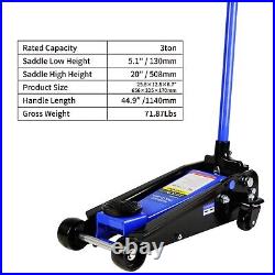 Quick Lift Heavy-Duty Dual Pump Ultra Low Profile Hydraulic Floor Jack