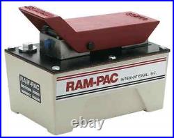 RAM PAC Heavy Duty Air Pressure Hydraulic Foot Pump HAP-050 50 Ton Capacity