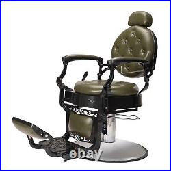 RESHABLE Vintage Heavy Duty Barber Chair Hydraulic Recline Salon BeautySpa Chair