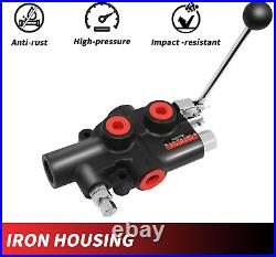 RYFT 25GPM Auto Control Detent Valve, Heavy Duty Hydraulic Log Splitter Black