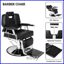 Recline All Purpose Hydraulic Barber Chair Salon Spa Beauty Equipment Heavy Duty