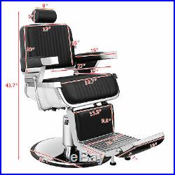 Recline All Purpose Hydraulic Barber Chair Salon Spa Beauty Equipment Heavy Duty