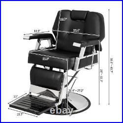 Recline All Purpose Hydraulic Barber Chair Salon Spa Beauty Equipment Heavy Duty