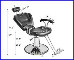Recline Hydraulic Barber Chair Adjustable Salon Shampoo Spa Equipment Beauty