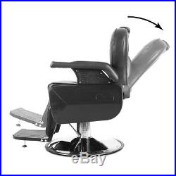 Recliner Barber Chair All Purpose Salon Hair Styling Tattoo Heavy Duty Hydraulic