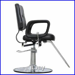 Reclining Barber Chair Heavy Duty Hydraulic Salon Beauty Shampoo Styling Station