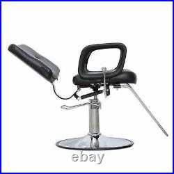 Reclining Barber Chair Heavy Duty Hydraulic Salon Beauty Shampoo Styling Station