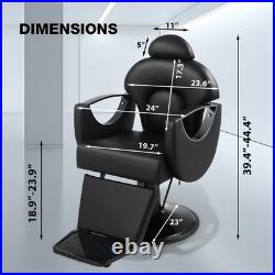Reclining Heavy Duty Hydraulic Barber Chair All Purpose Salon Beauty Spa Styling Reclining Heavy Duty Hydraulic Barber Chair All Purpose Salon Beauty Spa Styling