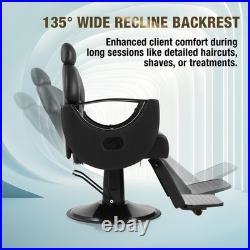 Reclining Heavy Duty Hydraulic Barber Chair All Purpose Salon Beauty Spa Styling