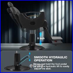Reclining Heavy Duty Hydraulic Barber Chair All Purpose Salon Beauty Spa Styling Reclining Heavy Duty Hydraulic Barber Chair All Purpose Salon Beauty Spa Styling