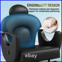 Reclining Heavy Duty Hydraulic Barber Chair All Purpose Salon Beauty Spa Styling Reclining Heavy Duty Hydraulic Barber Chair All Purpose Salon Beauty Spa Styling