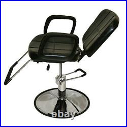 Reclining Hydraulic Barber Chair ABS Shampoo Bowl Sink Salon Spa Hair Equipment